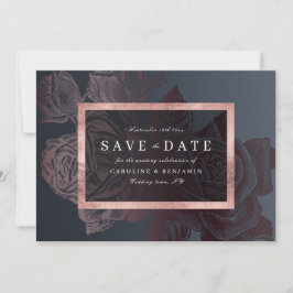 Luxe roos goud  botanisch met uitzondering van de  save the date