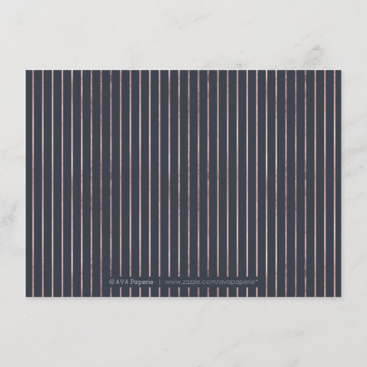 Luxe roos goud  botanische accommodatie informatiekaartje (Achterkant)