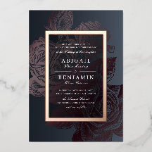 Luxe roos goud botanische florale bruiloft