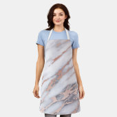 Luxe Roos goud marmer Schort (Gedragen)