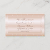 Luxe Roos Goud met Lijst en Diamanten Uitstekend Visitekaartje (Achterkant)