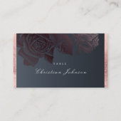 Luxe roos goud moody botanische bruiloft plaatskaartje (Voorkant)