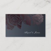 Luxe roos goud moody botanische website Insert car Plaatskaartje (Achterkant)