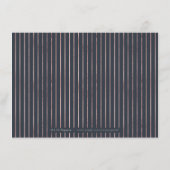 Luxe roos goud roos bruiloft receptie informatiekaartje (Achterkant)