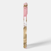 Luxe Roos Goud Roze Marmeren Ontwerp Case-Mate iPhone Case (Achterkant / Rechts)
