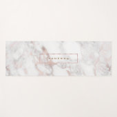 Luxe roos-gouden faux marmer yogamat (Voorkant (horizontaal))