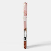 Luxe Roos Gouden Glitter Marmeren Foto Case-Mate iPhone Case (Achterkant / Rechts)