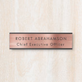 Luxe Roos gouden Kantoor deurborden teken Deurbordje (Voorkant)