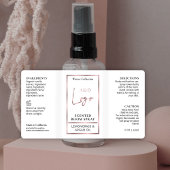 Luxe Roos gouden Logo kamer spuitfles label