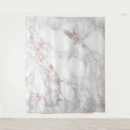 Luxe roos-gouden smelttextuur wandkleed (Voorkant)