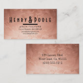 Luxe Roos Gouden Venetiaanse gips & Designers Visitekaartje (Voorkant / Achterkant)