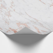 Luxe Roos goudfolie marmer Cadeaupapier (Hoek)