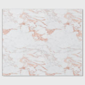 Luxe Roos goudfolie marmer Cadeaupapier (Vlak)