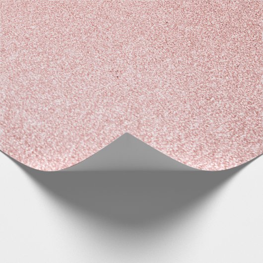 Luxe Roos goudglitter Cadeaupapier (Hoek)