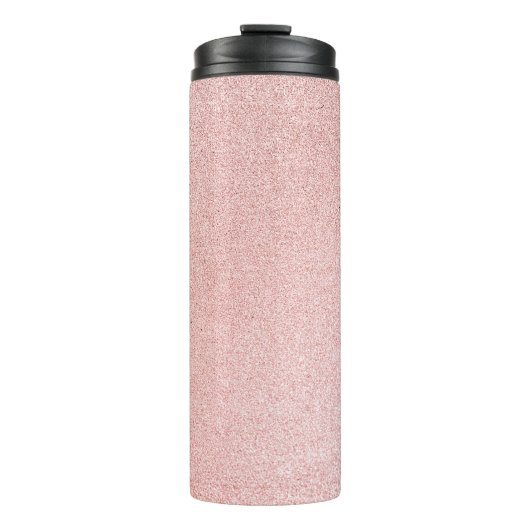 Luxe Roos goudglitter design Thermosbeker (Voorkant)