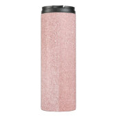 Luxe Roos goudglitter design Thermosbeker (Achterkant)