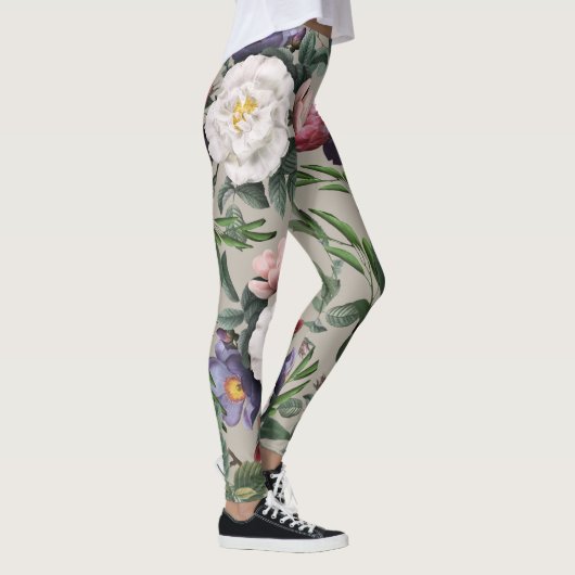 Luxe roos model illustratie moderne mode leggings (Rechts)