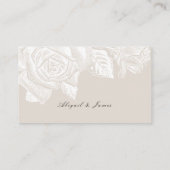 Luxe roos neutral website Kaart invoegen Plaatskaartje (Achterkant)