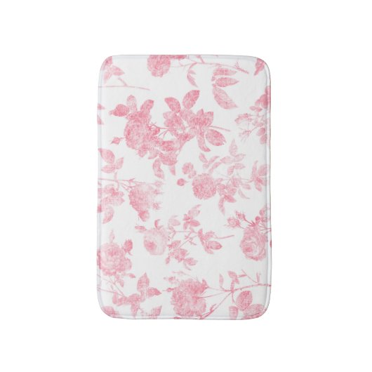 Luxe Roos Patroon Badmat (Voorkant Verticaal)