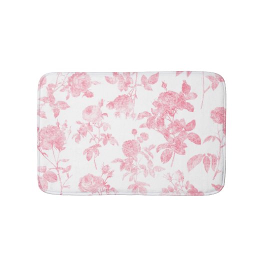Luxe Roos Patroon Badmat (Voorkant)