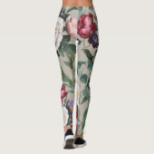 Luxe roos patroon illustratie moderne mode leggings (Achterkant)