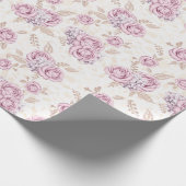 Luxe Roos Patroon Inpakpapier (Hoek)