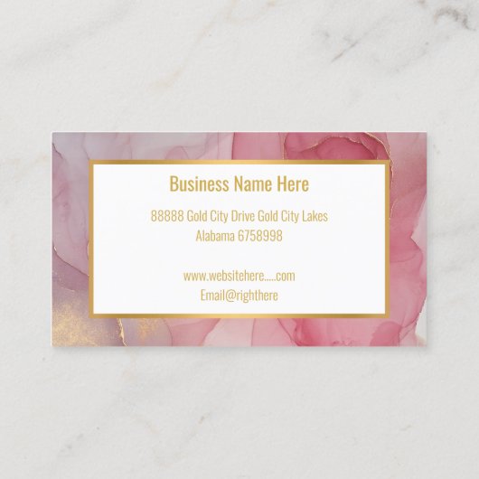LUXE ROOS VISITEKAARTJE (Achterkant)
