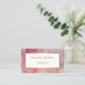 LUXE ROOS VISITEKAARTJE (Staand voorkant)