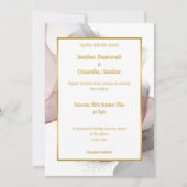 LUXE ROOS-WEDINGINVITATIE KAART (Voorkant)