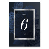 Luxe roos zilver botanische bruiloft kaart (Voorkant)