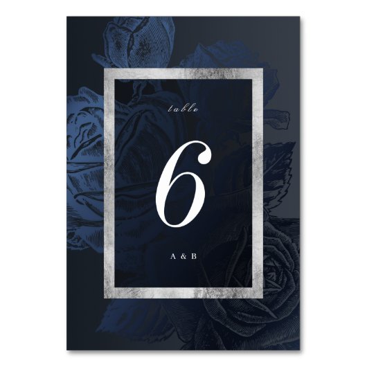 Luxe roos zilver botanische bruiloft kaart (Voorkant)