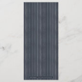 Luxe roos zilver  botanische bruiloft menu (Achterkant)