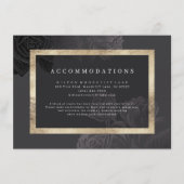 Luxe roos zwart  botanische accommodaties informatiekaartje (Voorkant)
