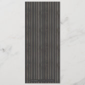 Luxe roos zwart goud  botanische bruiloft menu (Achterkant)