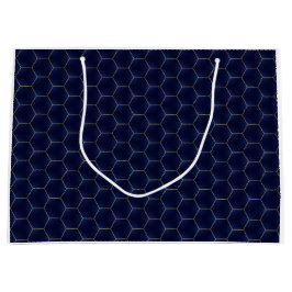 Luxe rooster Indigo geometrische elegantie Groot Cadeauzakje