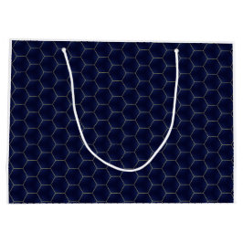 Luxe rooster Indigo geometrische elegantie Groot Cadeauzakje