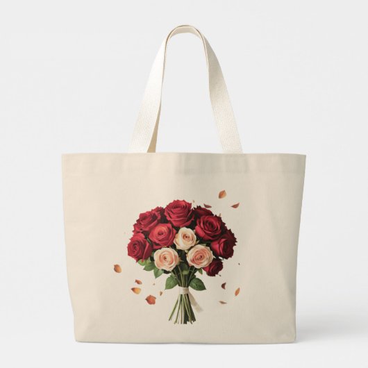 Luxe Rose Boeket Carryall Tas (Achterkant)