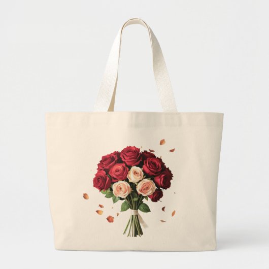 Luxe Rose Boeket Carryall Tas (Voorkant)