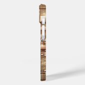 Luxe Rose Goud en Diamant Geometrisch Mozaïek 3D P Case-Mate iPhone Case (Achterkant / Links)