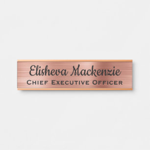 Luxe Rose Goud Kantoor Deur Naambord Deurbordje