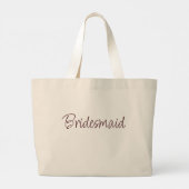 Luxe Rose Goud Monogram Grote Tote Bag (Achterkant)