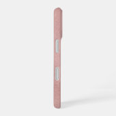 Luxe Rose Goud Monogram iPhone 16 Hoesje (Rechterkant)