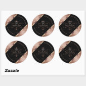 Luxe  Rosegold Black Product Labels Logo (Vel)