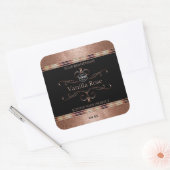 Luxe  Rosegold Black Product Labels Logo (Envelop)