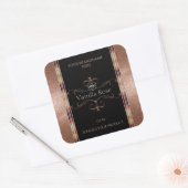 Luxe  Rosegold Black Product Labels Logo (Envelop)