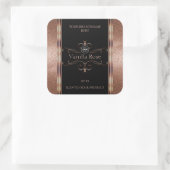 Luxe  Rosegold Black Product Labels Logo (Tas)