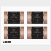 Luxe Rosegold Black Product Labels Logo (Vel)