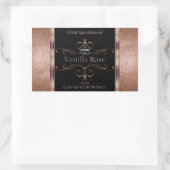 Luxe Rosegold Black Product Labels Logo (Tas)
