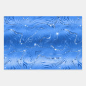 Luxe Royal Blue achtergrond Inpakpapier Vel (Voorkant)