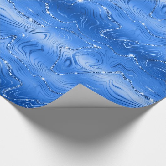 Luxe Royal Blue Cadeaupapier (Hoek)